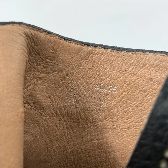 Madewell The Billie Boot Black Leather Block Heel Ankle Booties G8025 Womens 9 - Picture 8 of 8